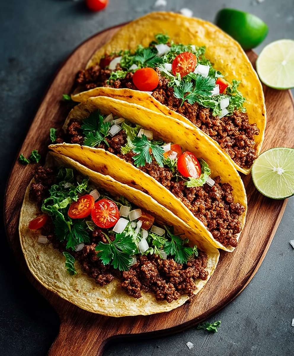 Knusprige Hackfleisch Tacos