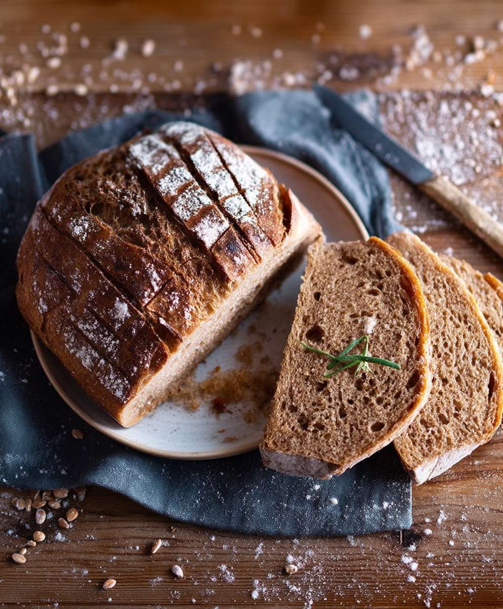 Weizen Sauerteigbrot backen