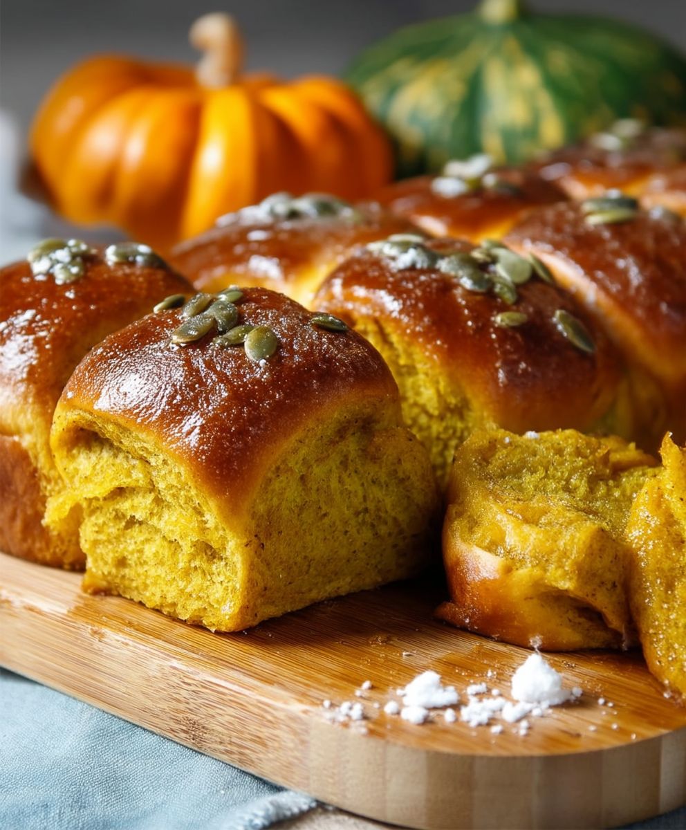 Kürbisbrötchen einfach und soft