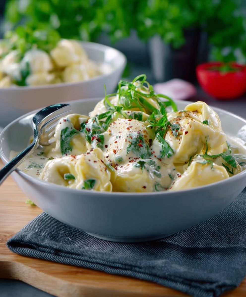 Tortellini Käsesauce schnell einfach