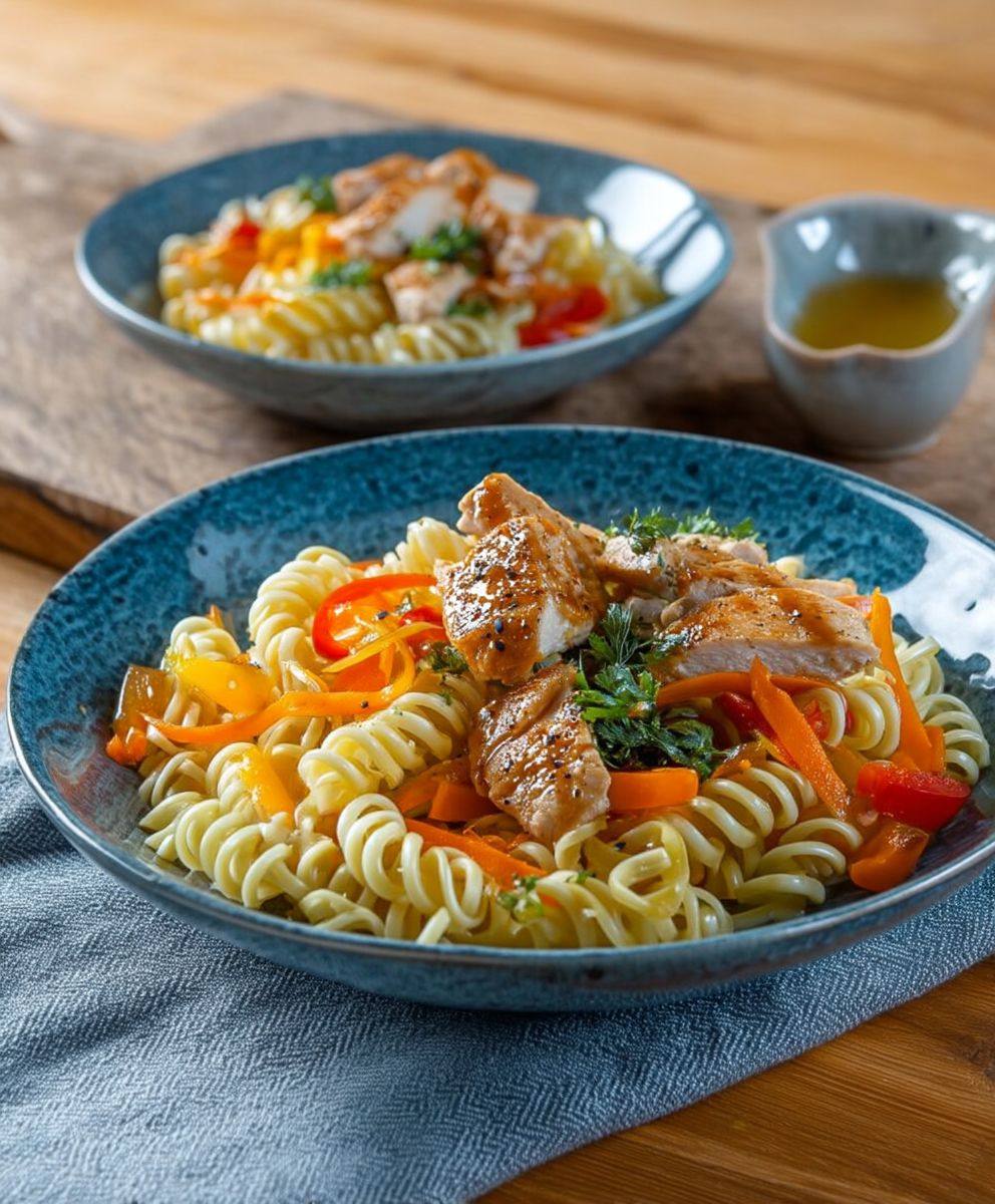 Teriyaki Chicken mit Nudeln