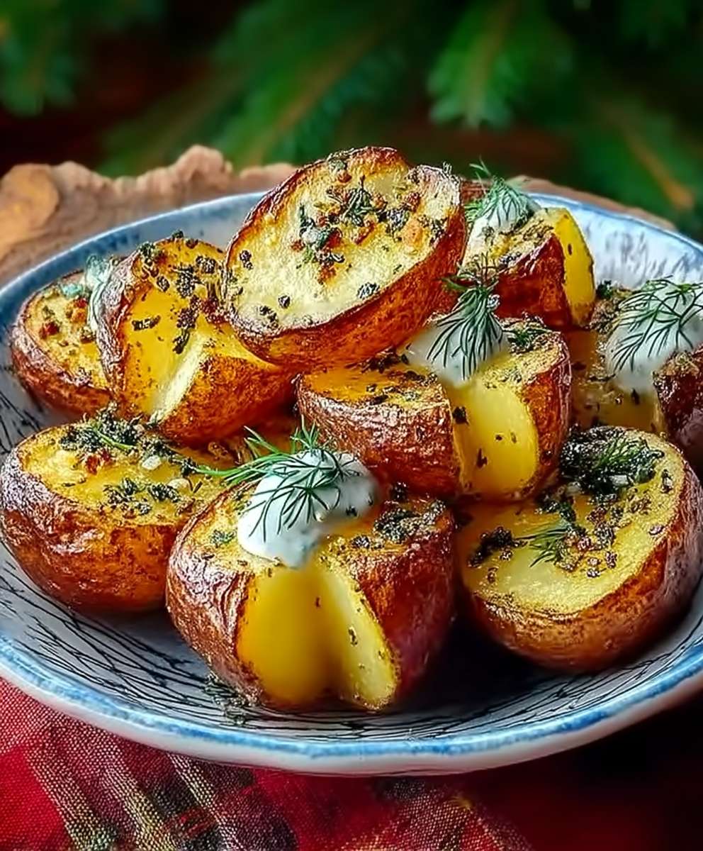 Zitronen Dill Ofenkartoffeln