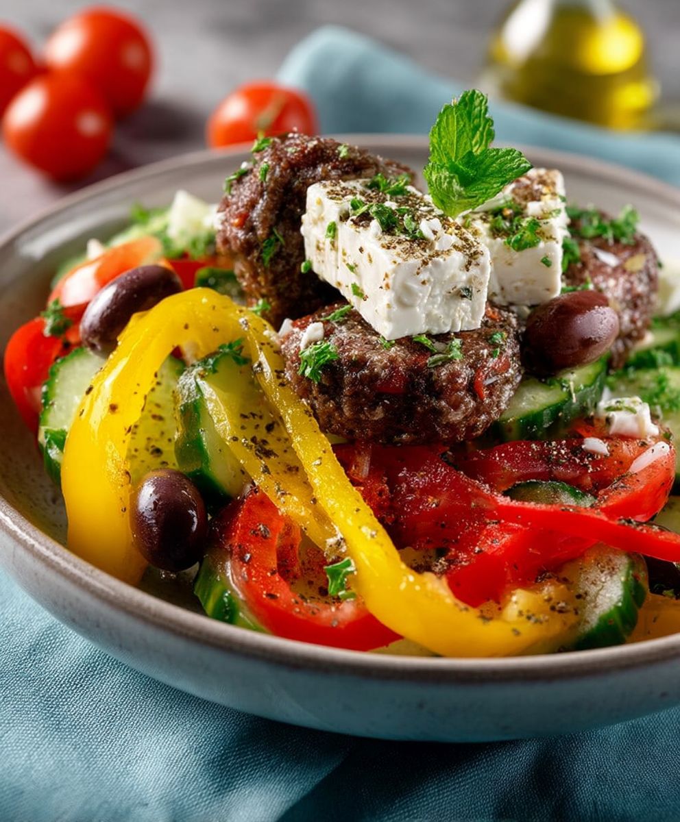 Griechischer Bauernsalat einfach zubereiten