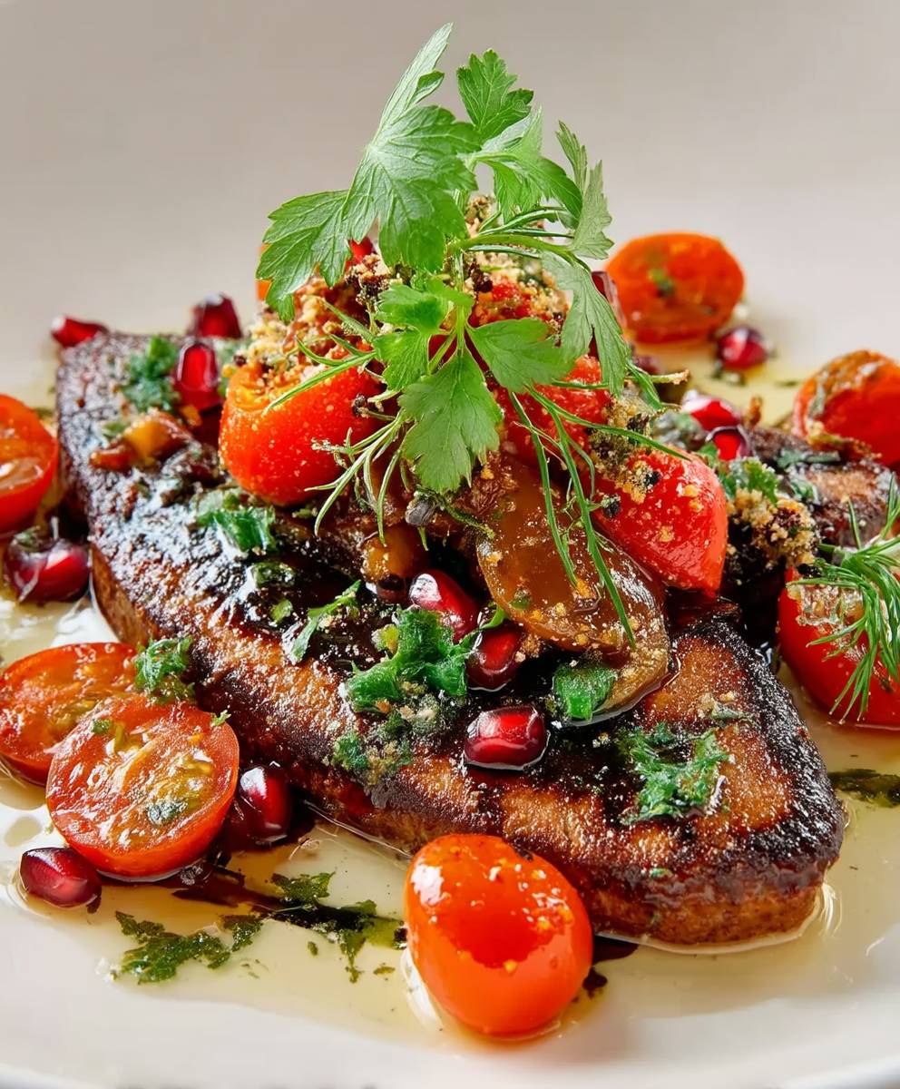 Kalbsleber mit Tomaten zubereiten