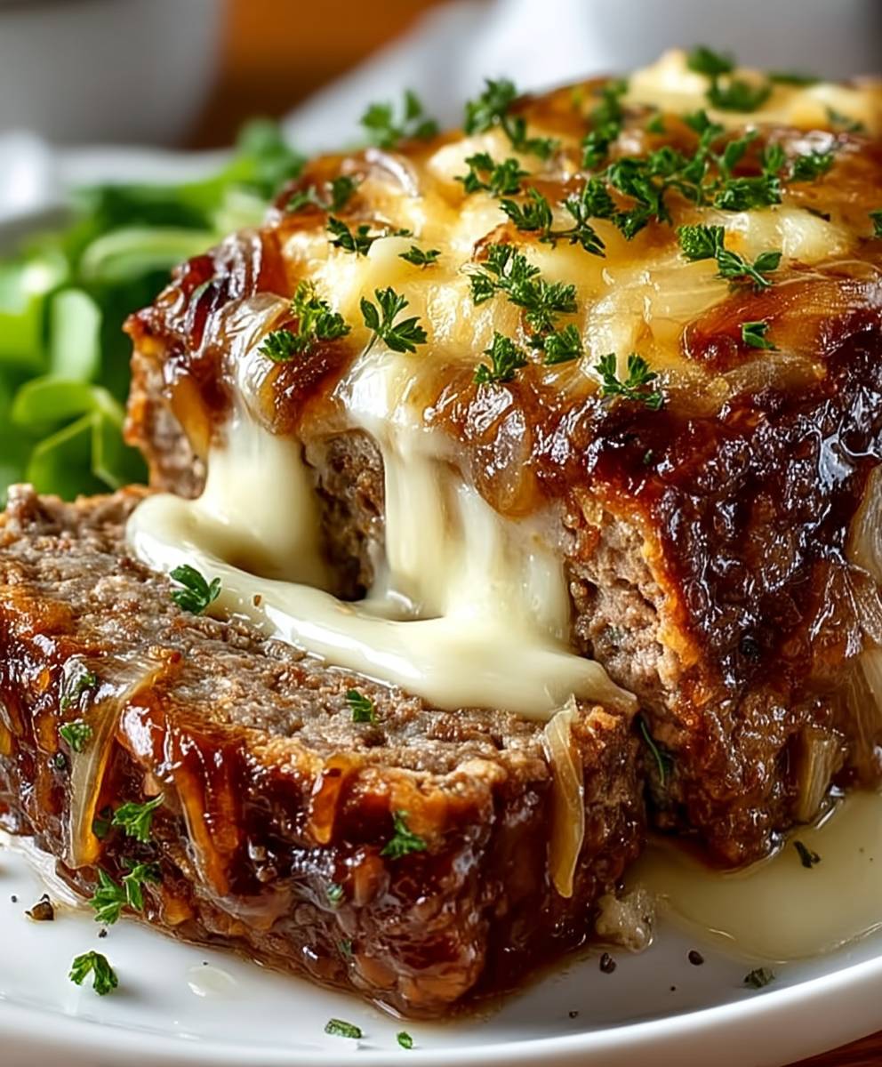 Französischer Zwiebel Hackbraten