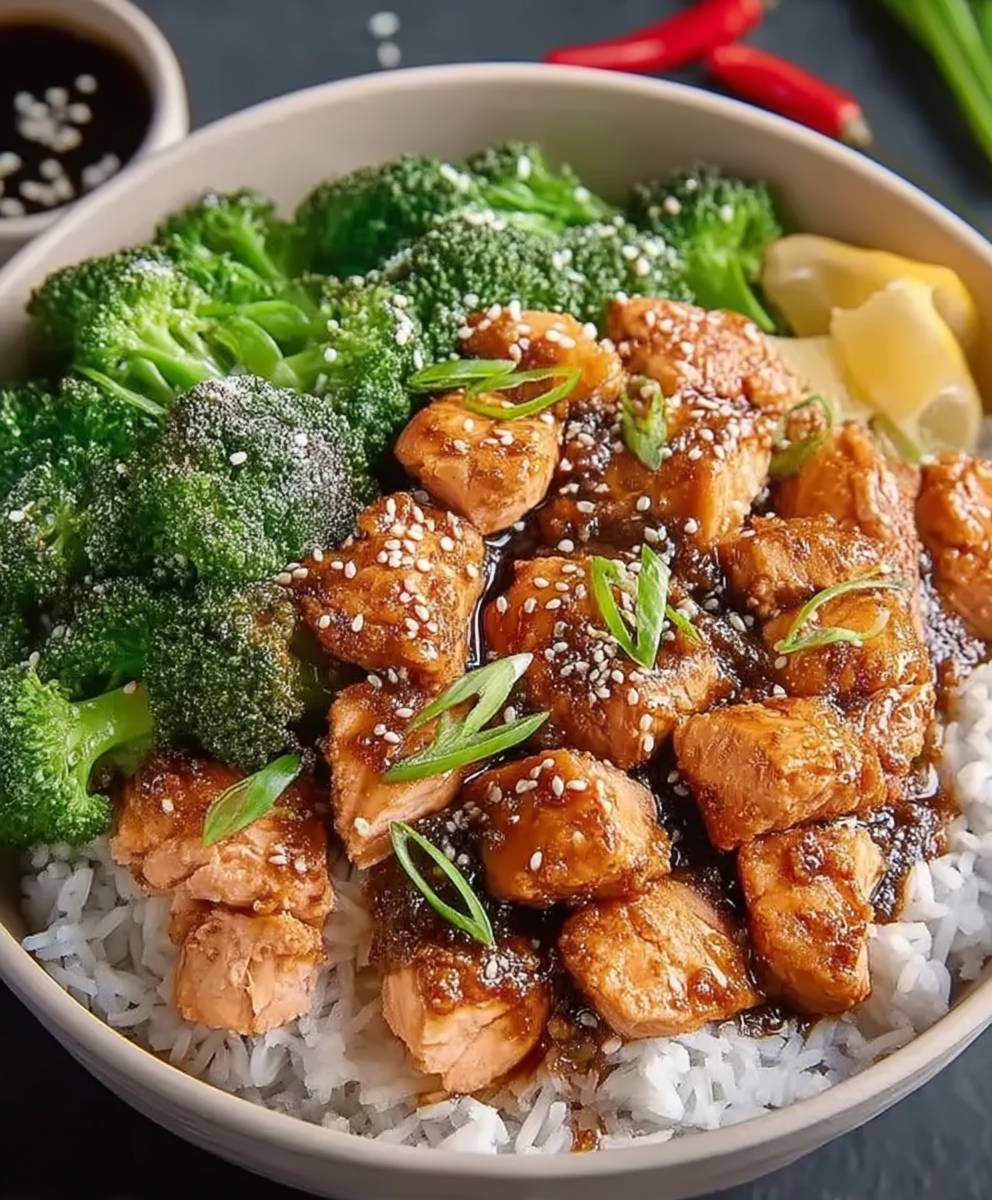 Würzige Lachs Bowl