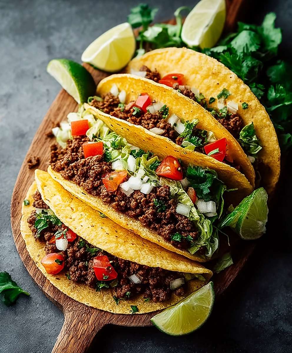 Knusprige Hackfleisch Tacos