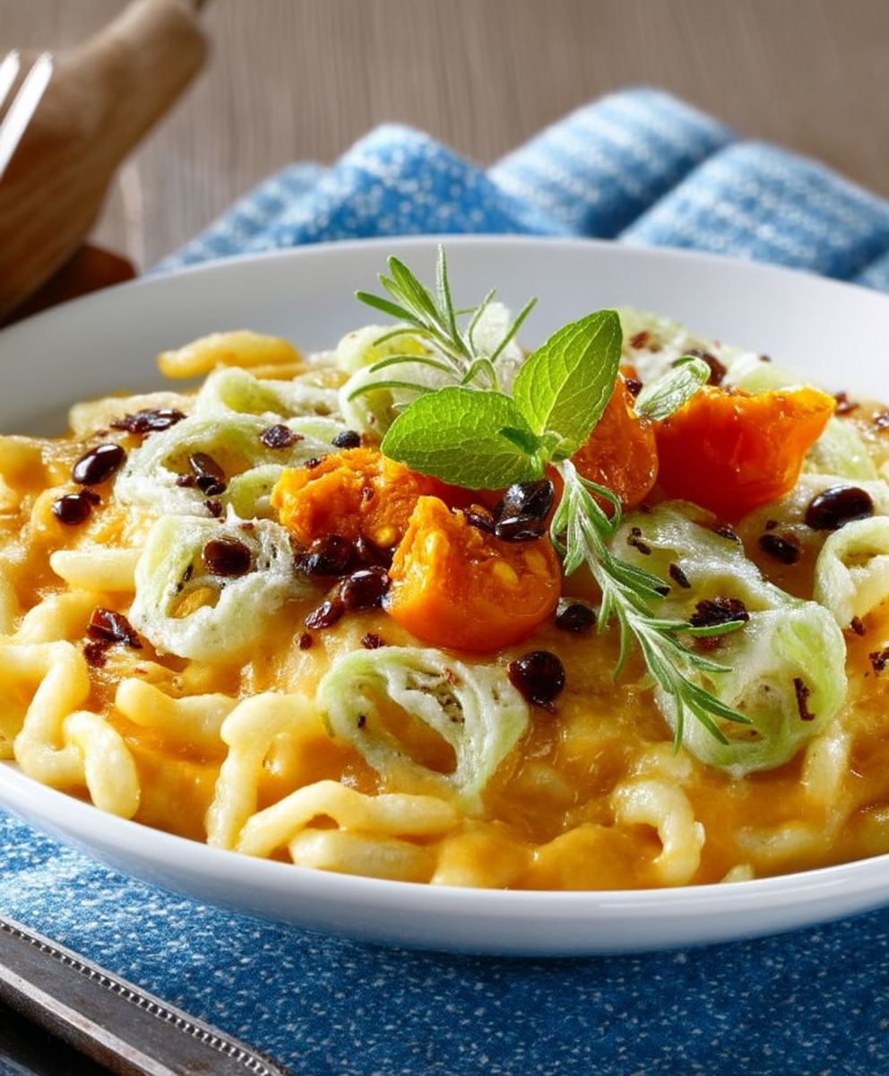 Kürbis Käsespätzle selber machen