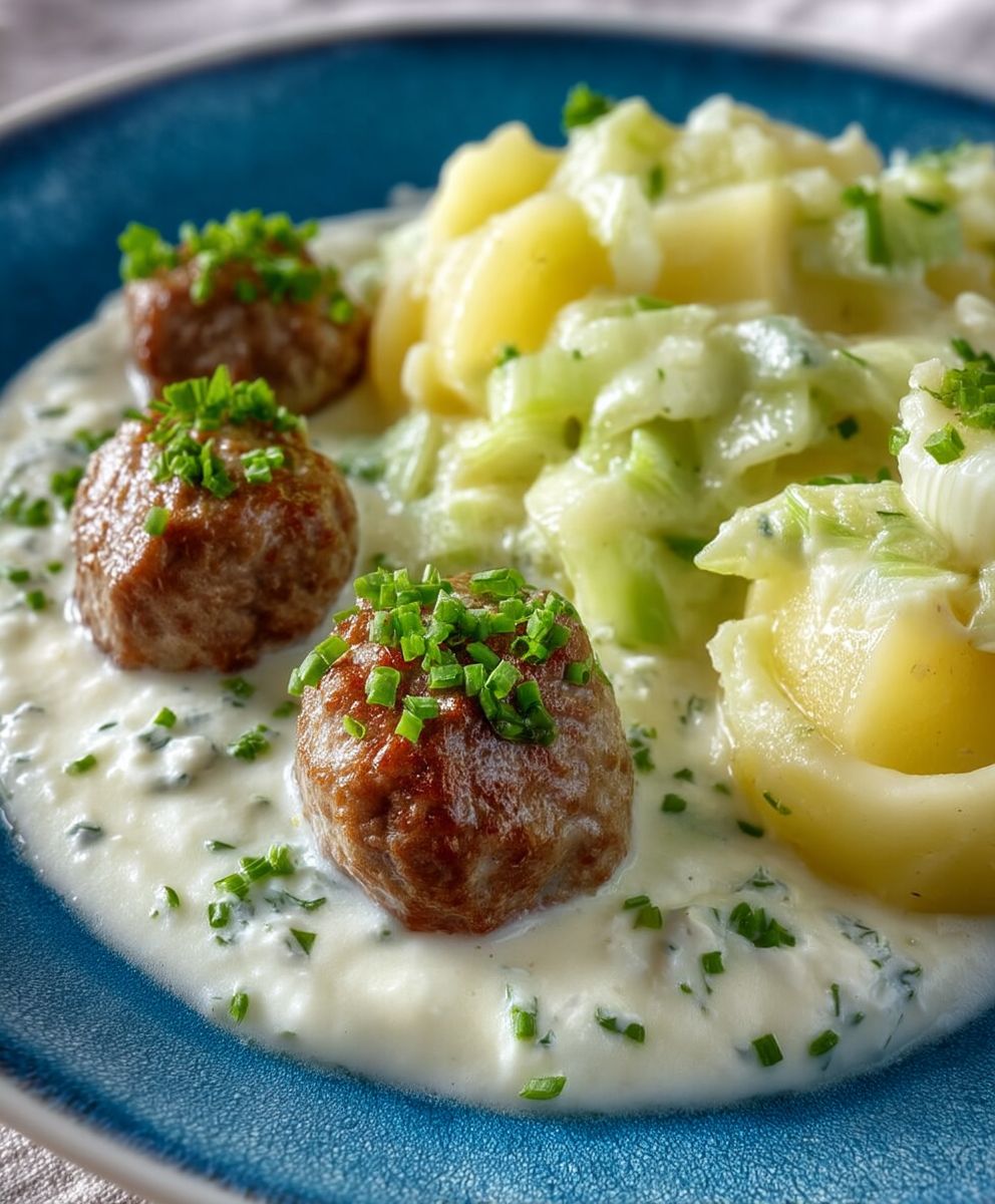 Rahmkohlrabi cremige Soße