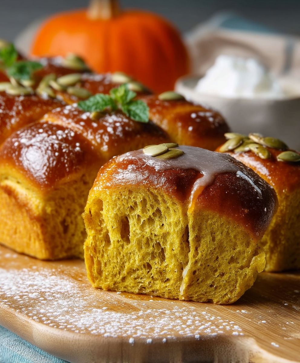 Kürbisbrötchen einfach und soft
