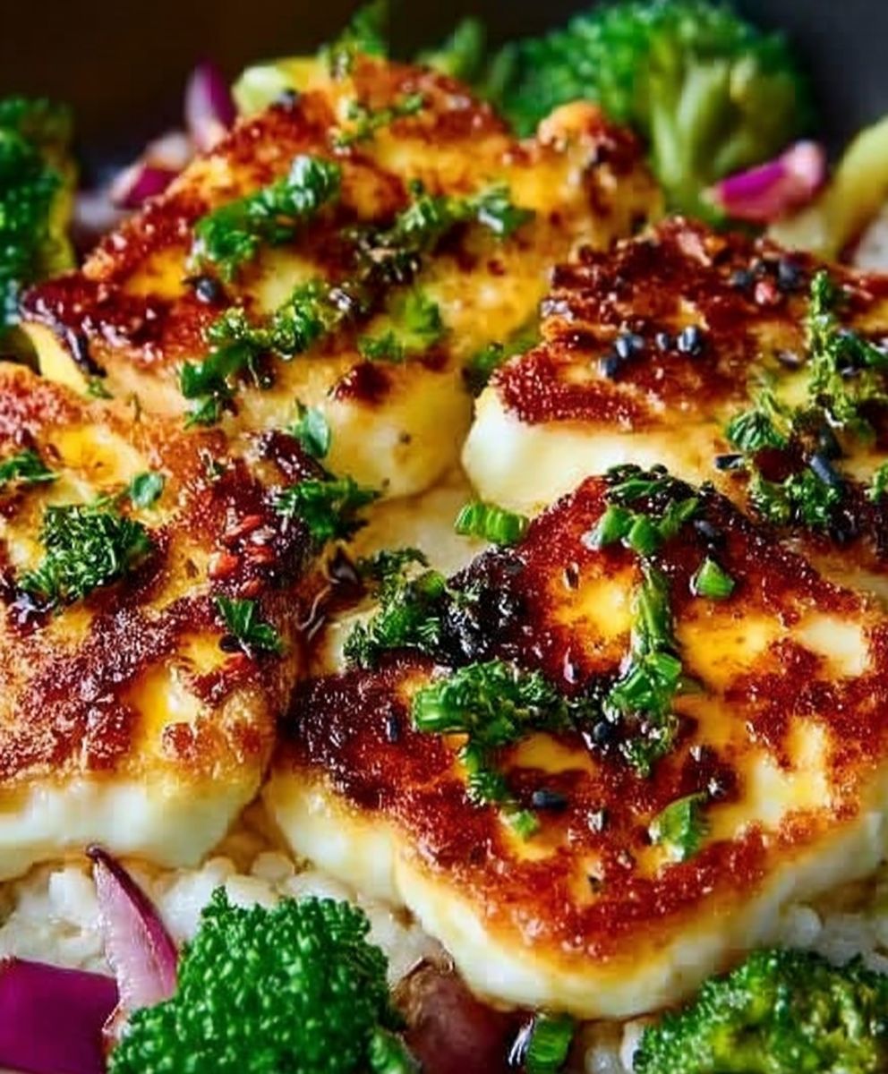 Knuspriger Halloumi Pfanne