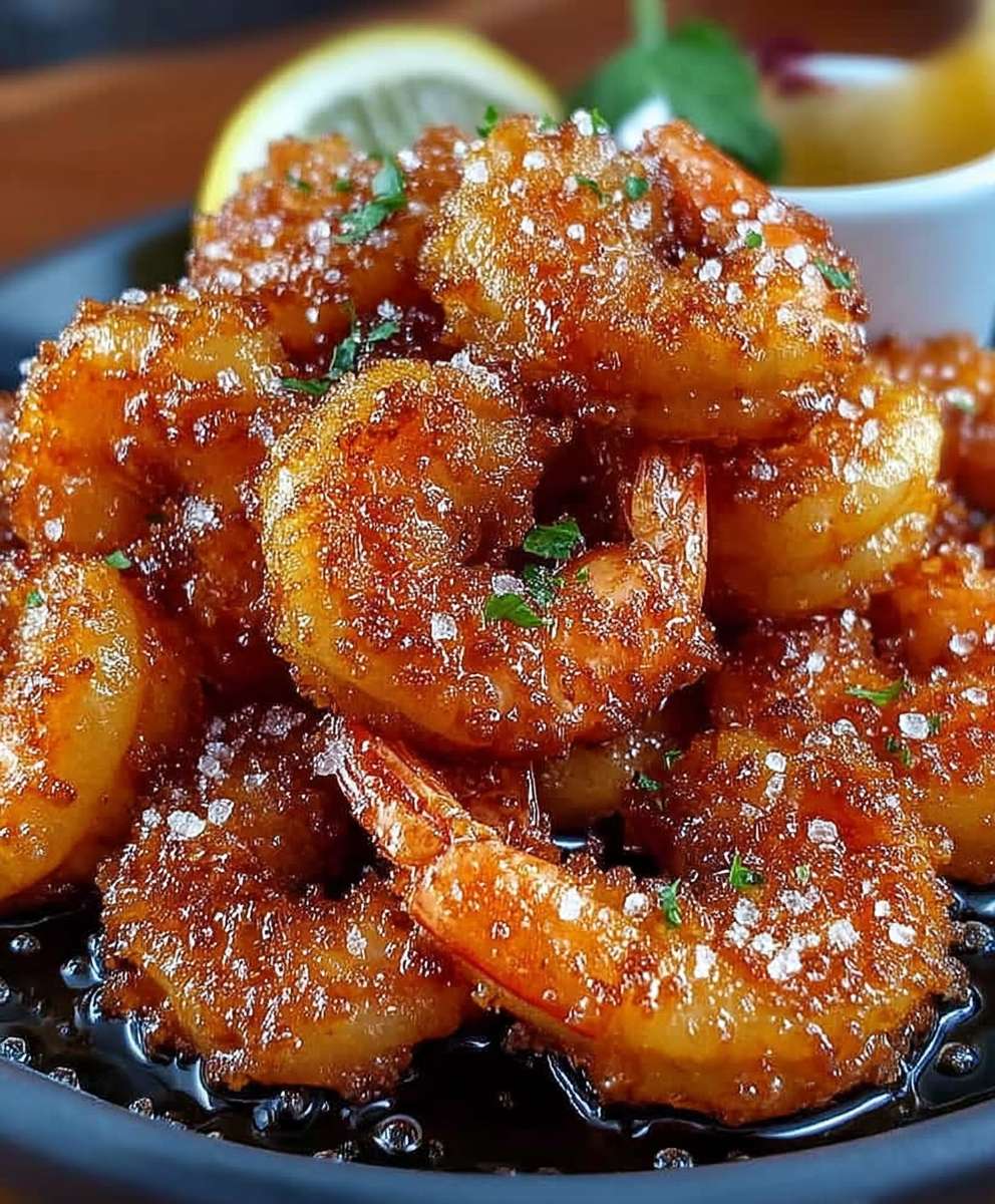 Hot Honey Garnelen frittiert