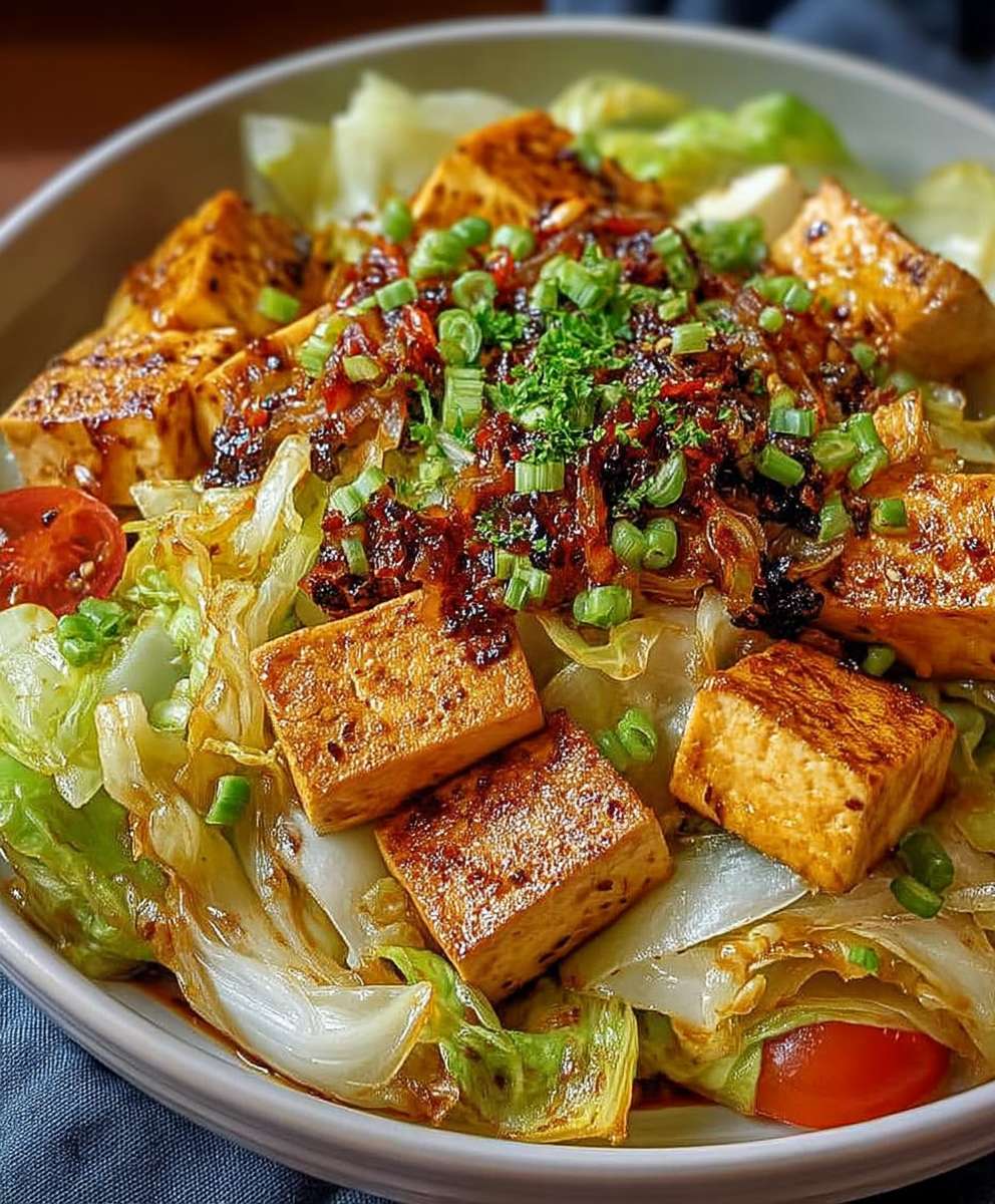 Tofu Kohlgemüse Pfanne