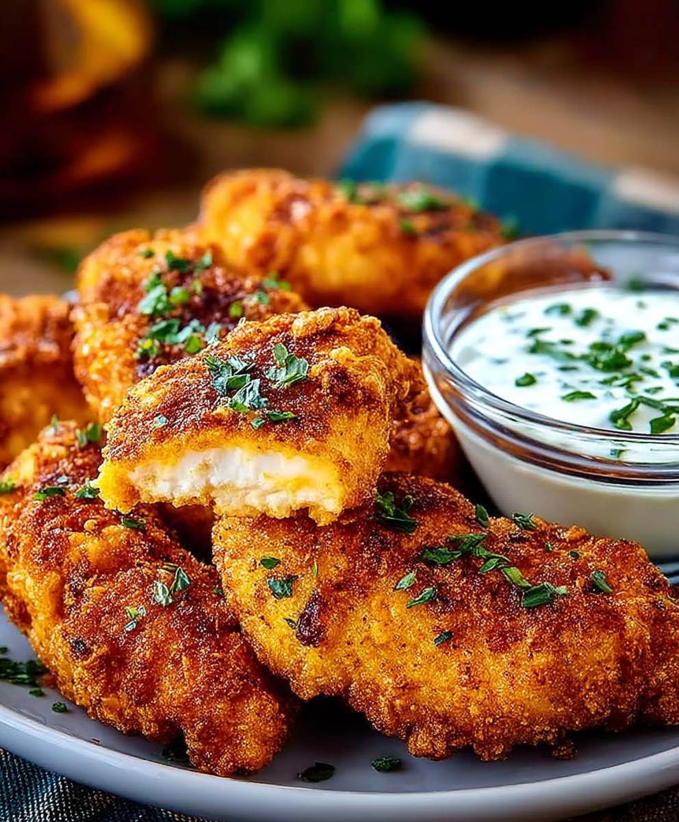 Keto Gebratene Hähnchen Tenders