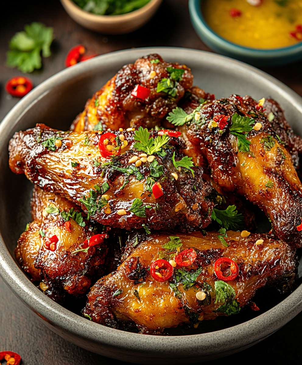 Air Fryer Hähnchenflügel Zitronengras