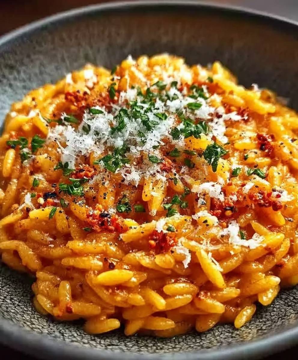 Nduja Orzo Italienisches Gericht