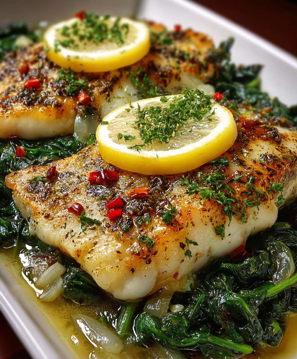 Mangold mit Fisch zubereiten
