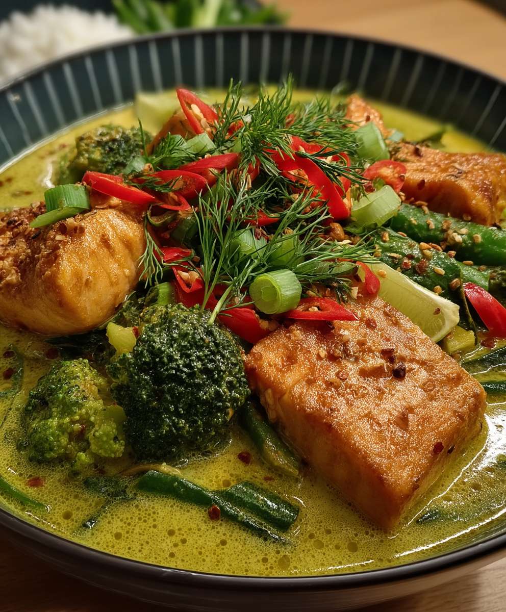 Grünes Fisch Curry