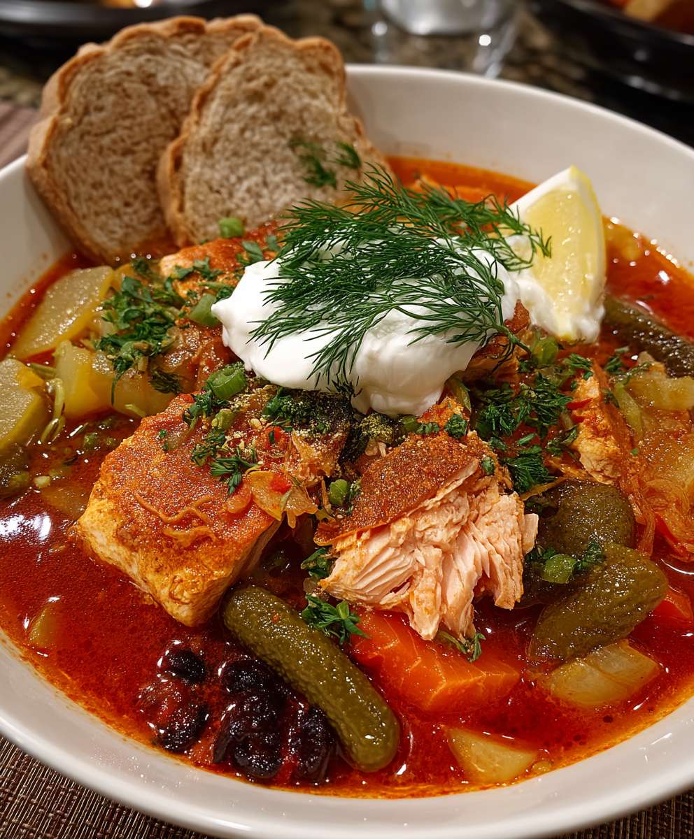 Fisch Soljanka kochen