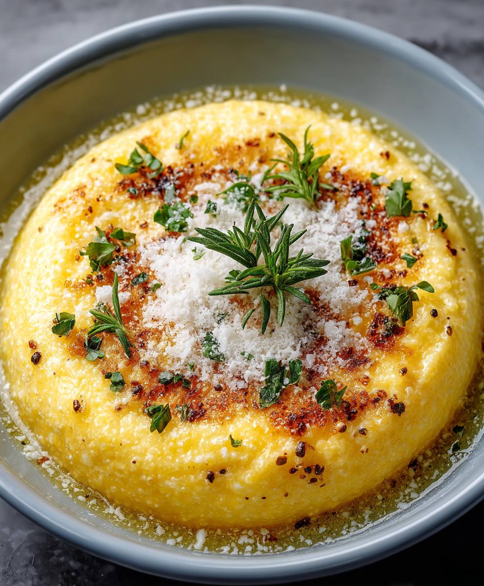Cremige Polenta Parmesan