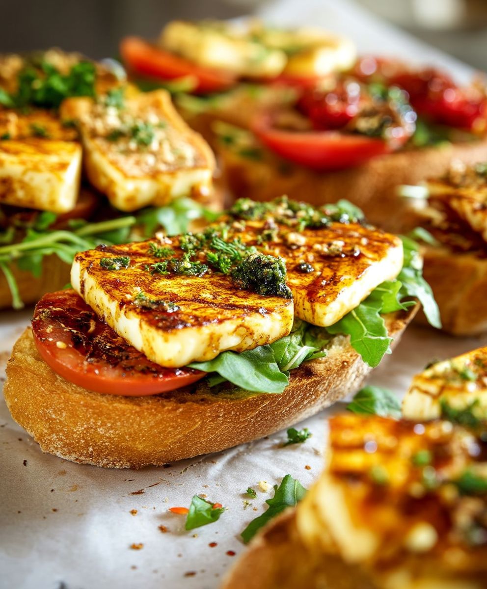 Halloumi Baguette zubereiten