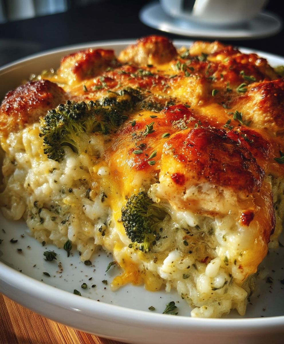 Käse Hähnchen Auflauf Brokkoli