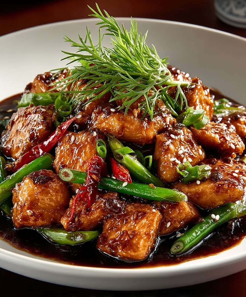 Mongolisches Hühnchen zubereiten
