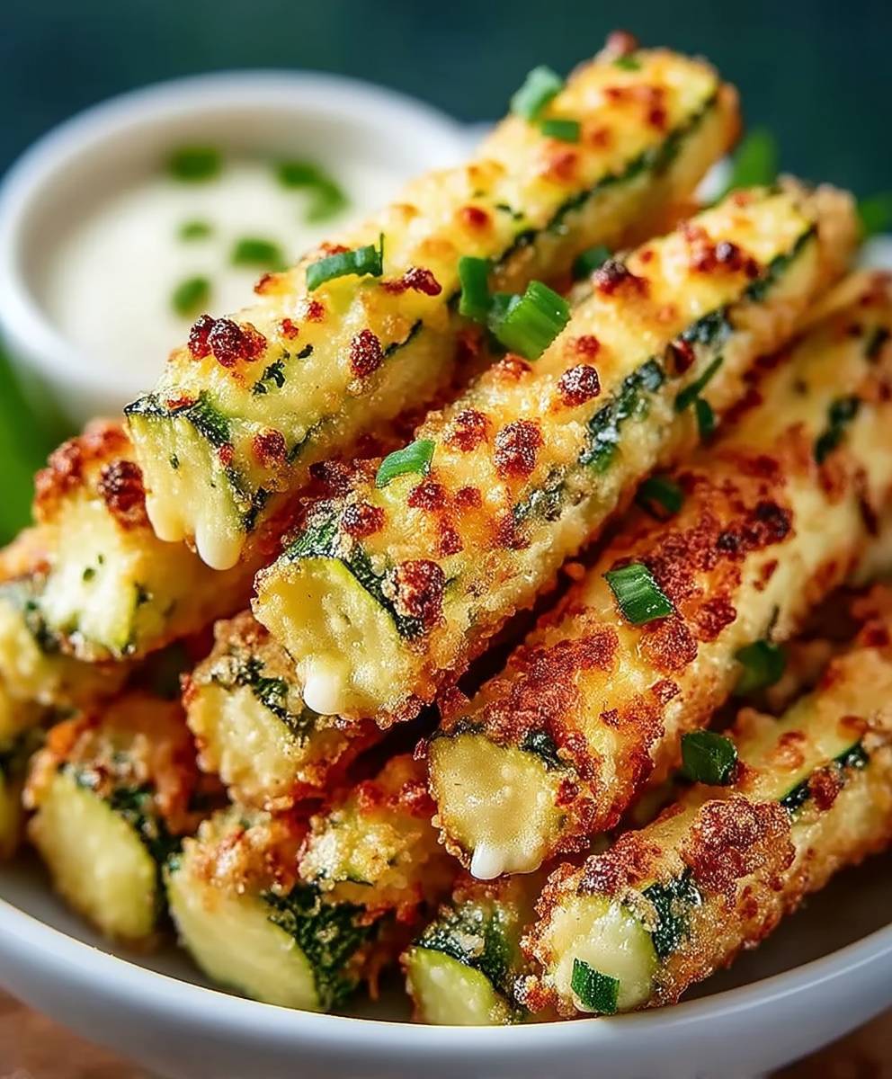 Heißluftfritteuse Zucchini Pommes gesund