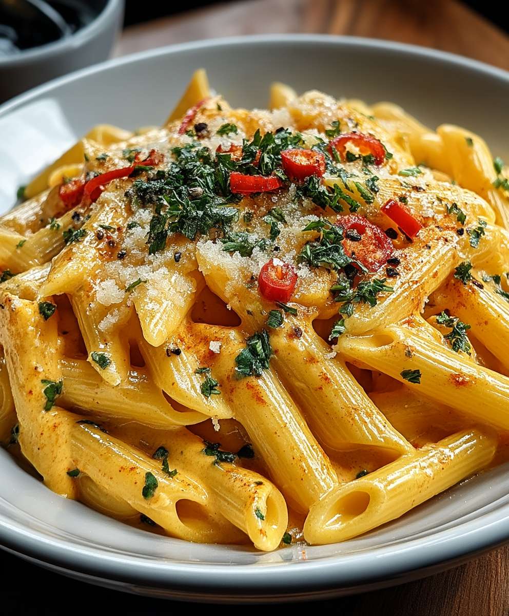 Cremige Paprikasauce Penne