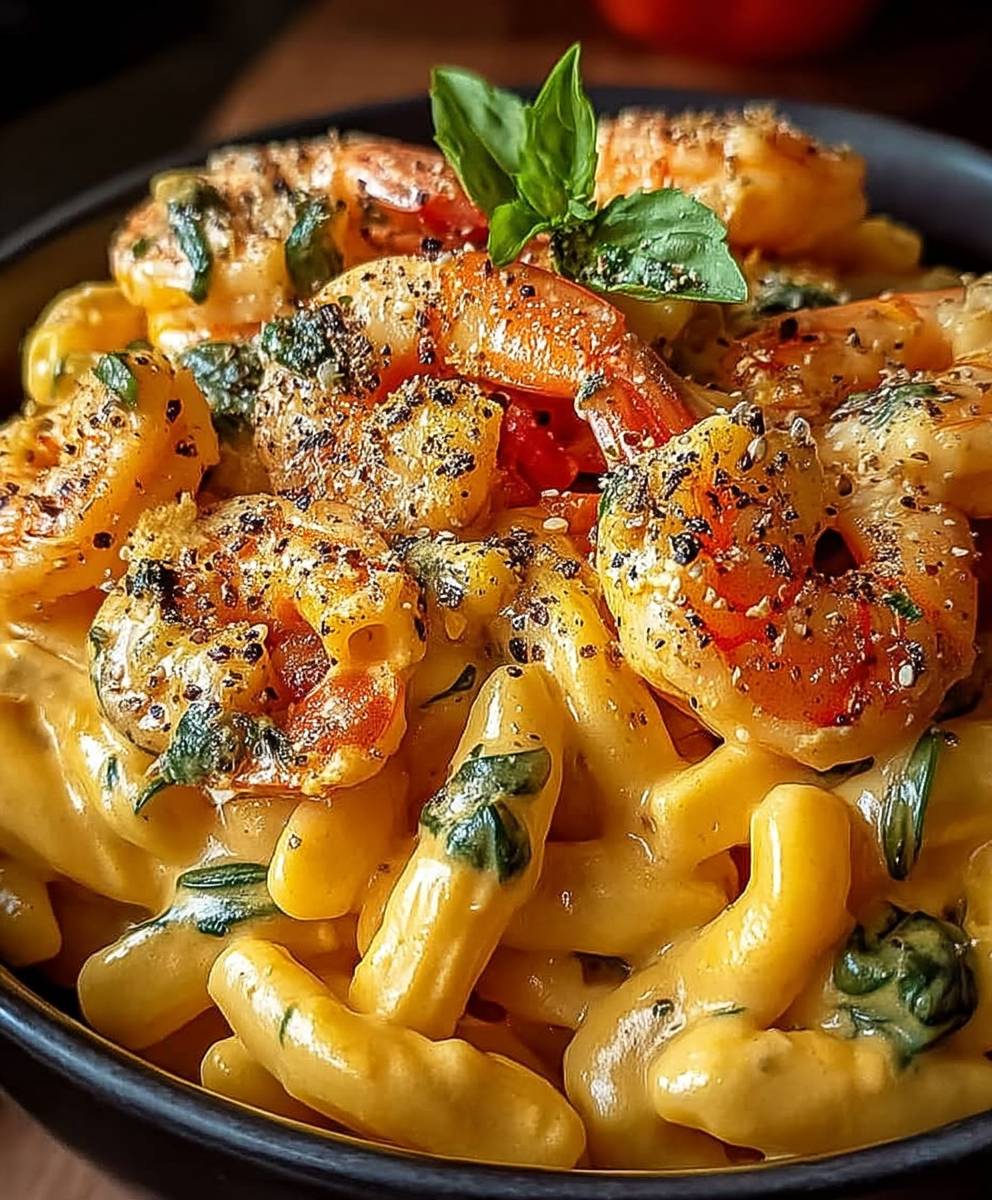 Jamaikanische Garnelen Rasta Pasta