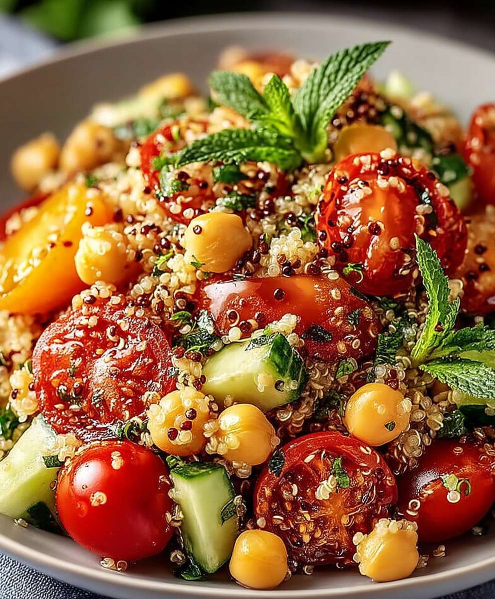 Kichererbsen Quinoa Salat