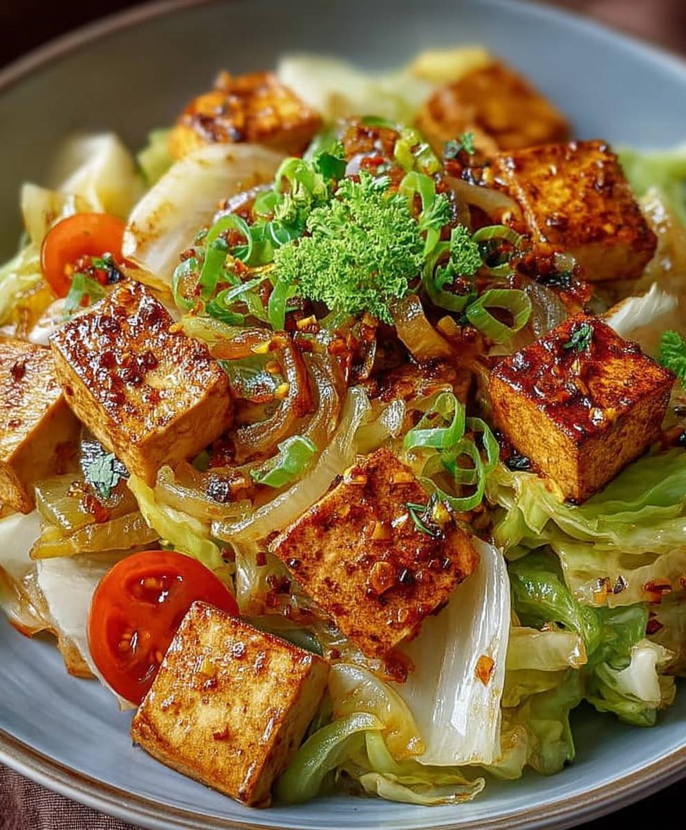 Tofu Kohlgemüse Pfanne