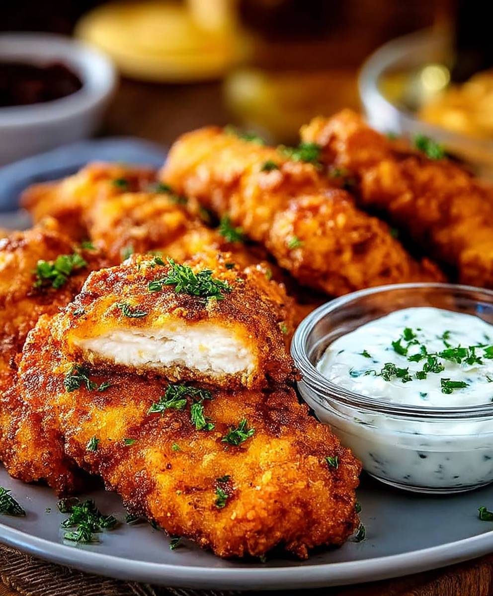 Keto Gebratene Hähnchen Tenders