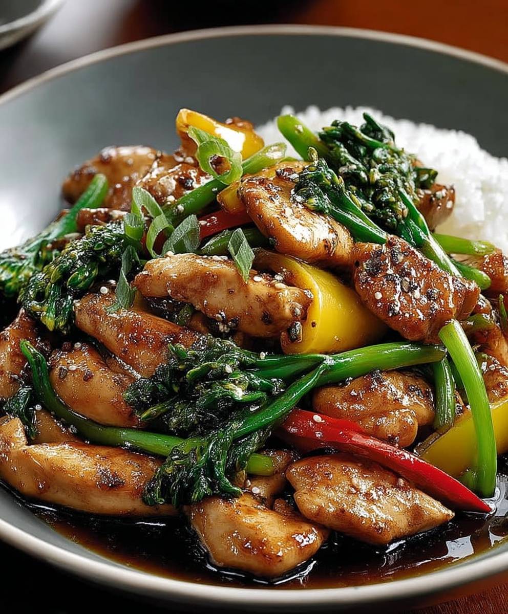 Hähnchen Austernsauce Pfannengericht