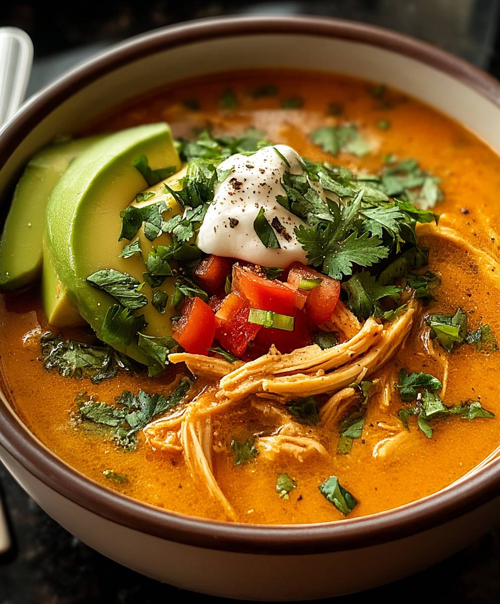 Butternut Hähnchen Enchilada Suppe