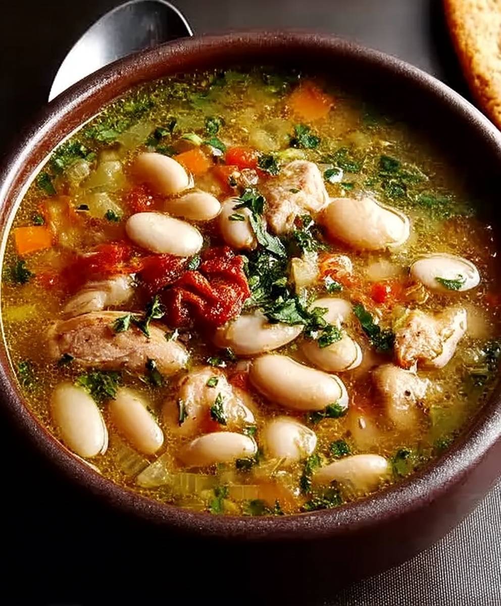 Kubanische weiße Bohnensuppe