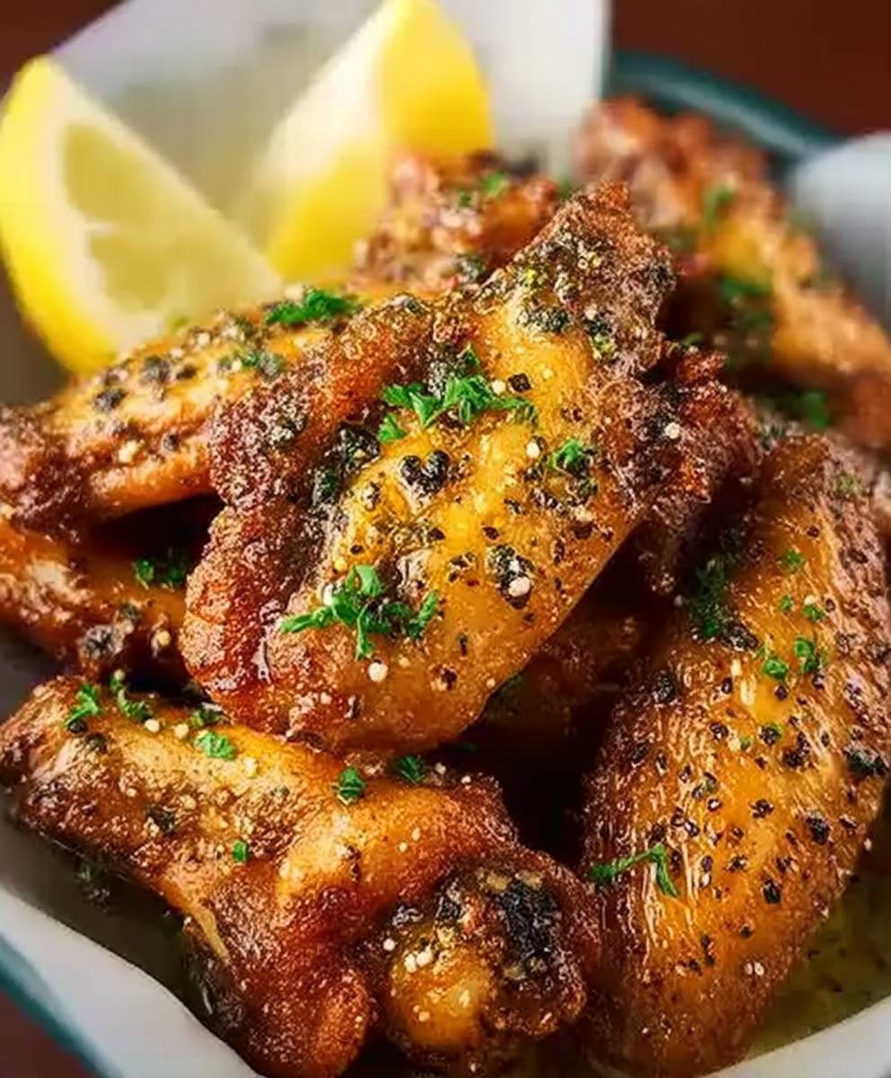 Zitronenpfeffer Hähnchenflügel