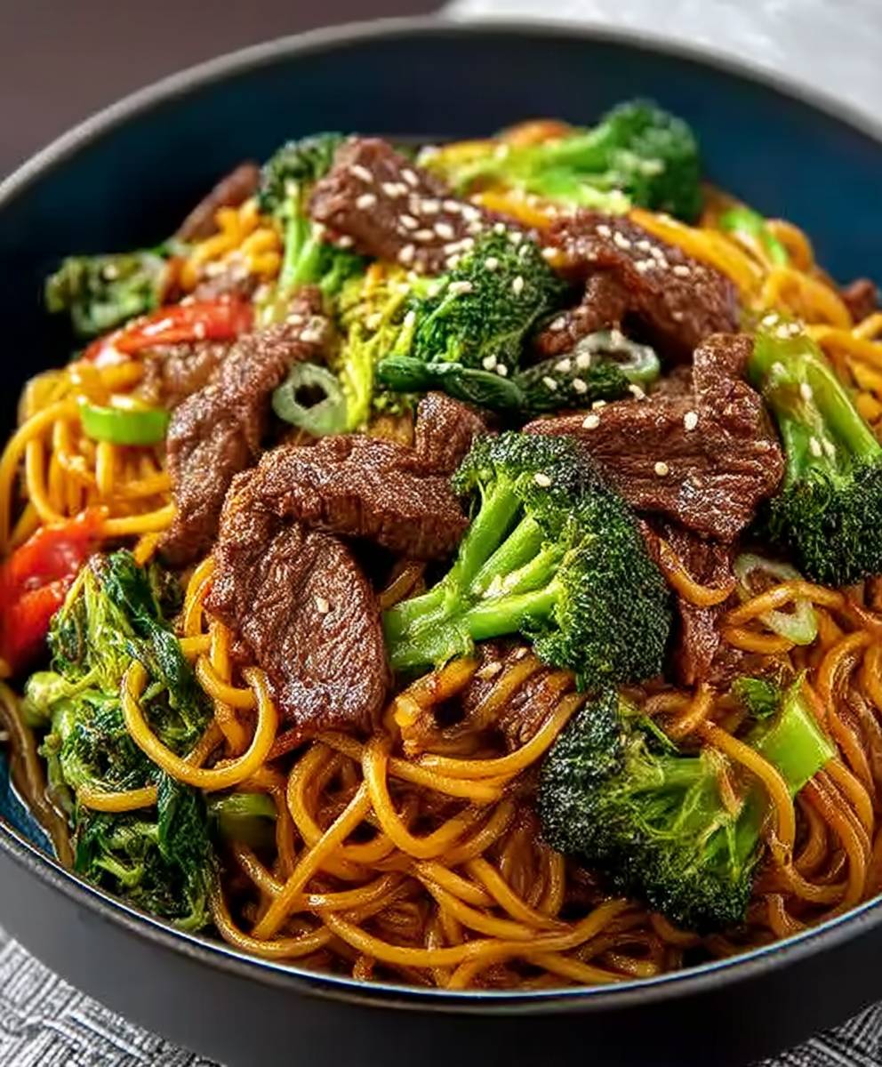 Rindfleisch Brokkoli Lo Mein