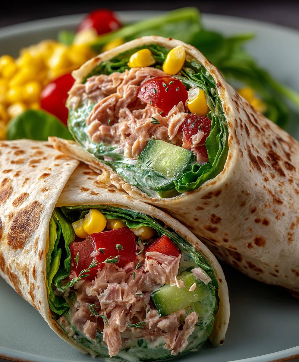 Thunfisch Wrap zubereiten