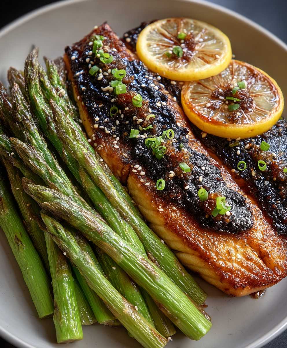 Miso Butter Fisch Spargel