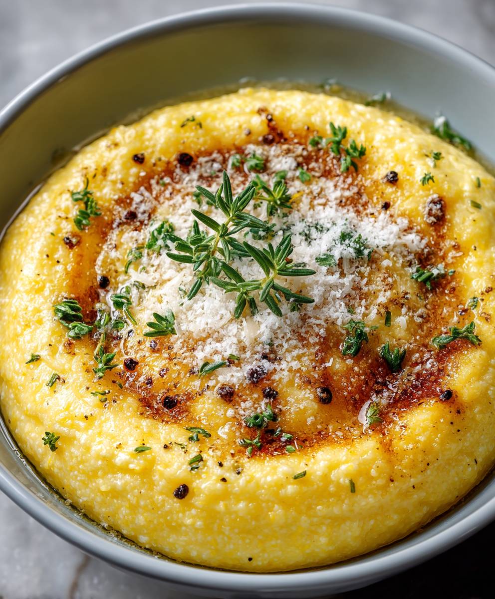 Cremige Polenta Parmesan