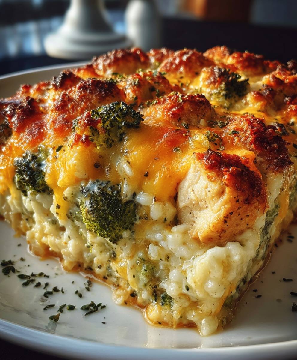 Käse Hähnchen Auflauf Brokkoli