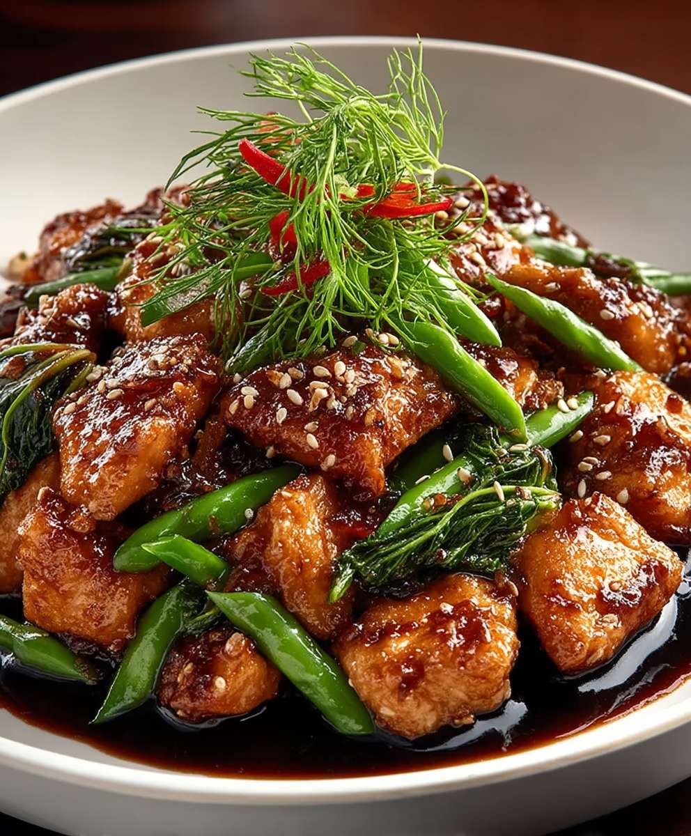 Mongolisches Hühnchen zubereiten