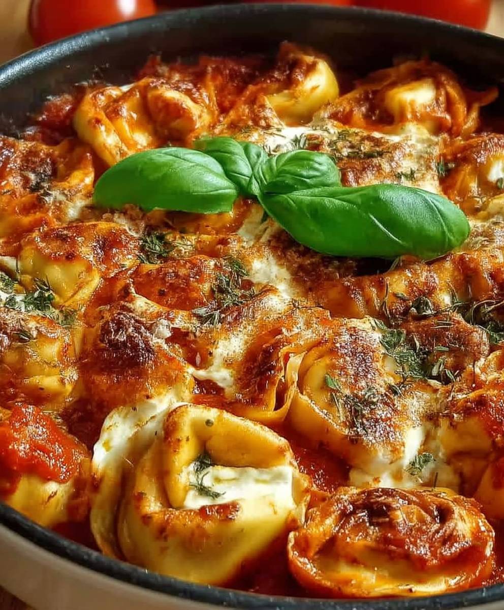 Tortelloni Auflauf Tomate Mozzarella