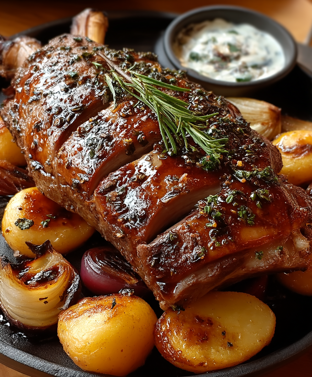 Lammkeule braten