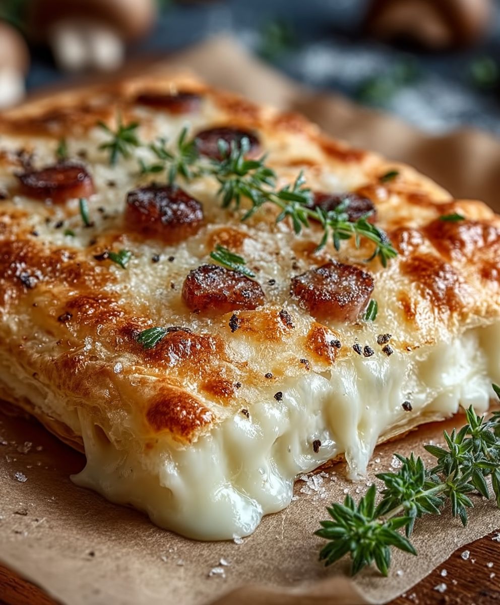 Schinken Käse Blätterteig