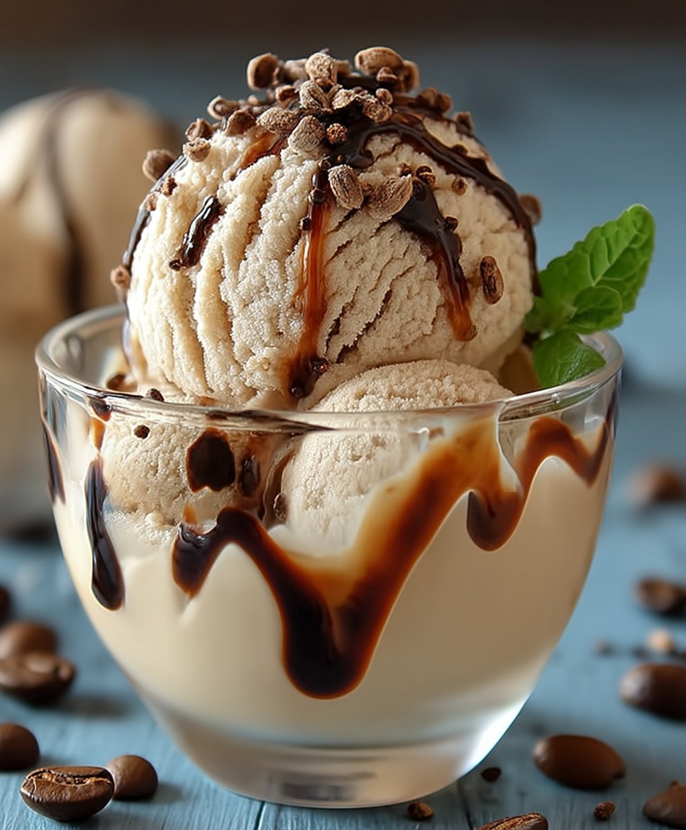 Zuckerfreies Kaffee Eis