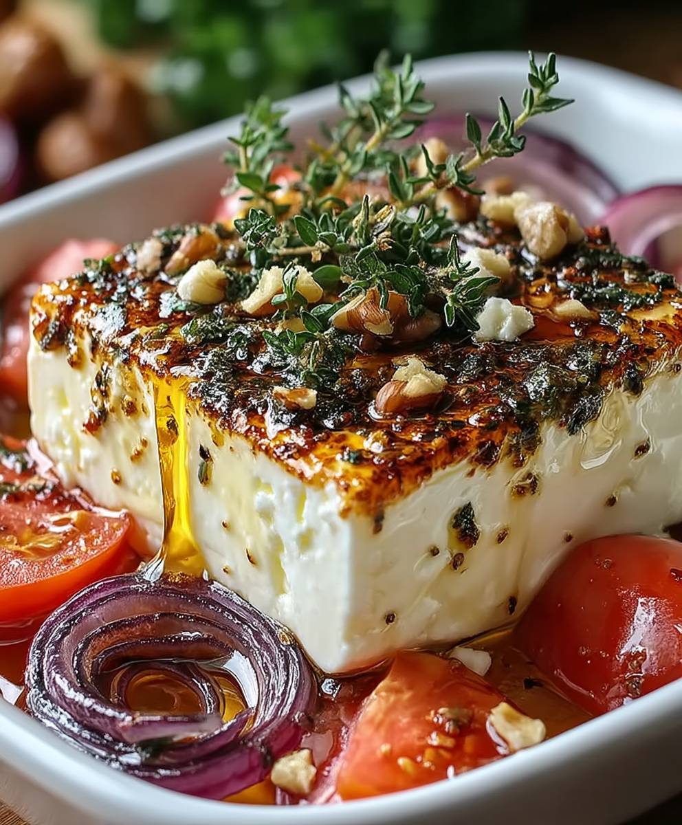Überbackener Feta mit Honig