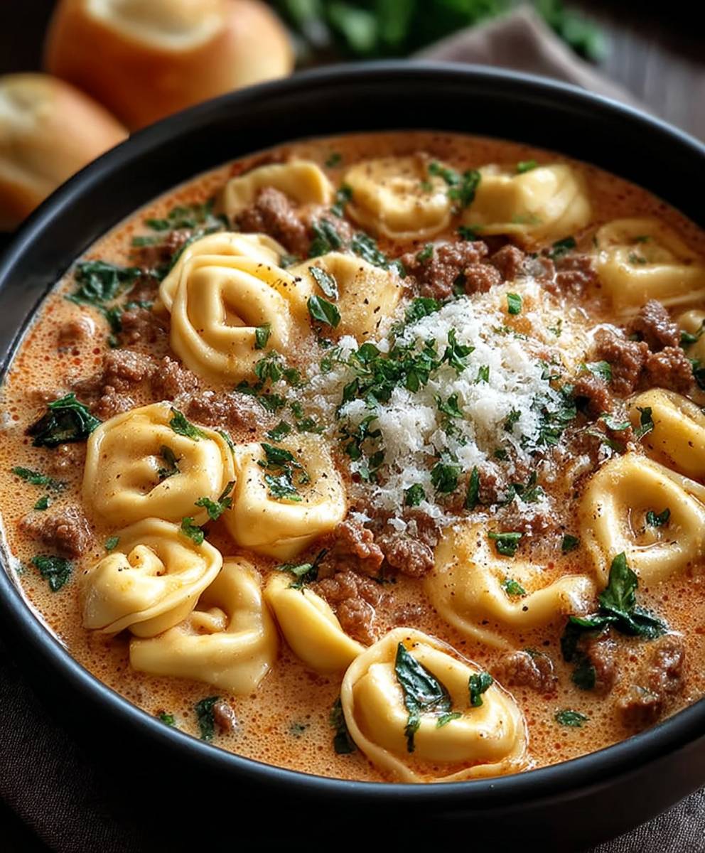 Tortellini Pfanne mit Rindfleisch