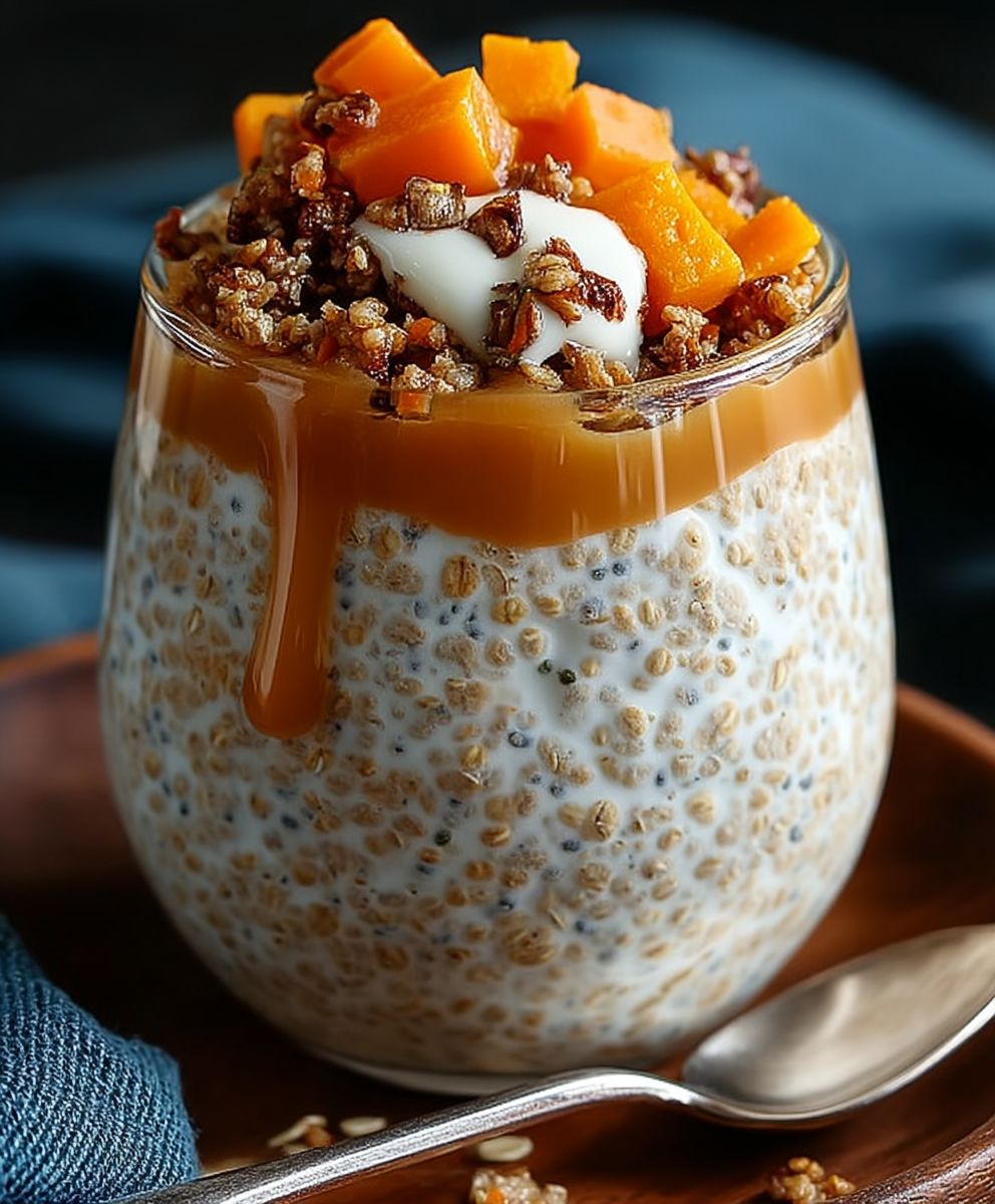 Karottenkuchen Overnight Oats
